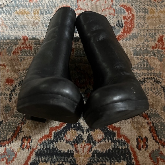 Madewell Caleb zipper back Elegant Black Ankle Boots women’s size 10 leather - Picture 4 of 13